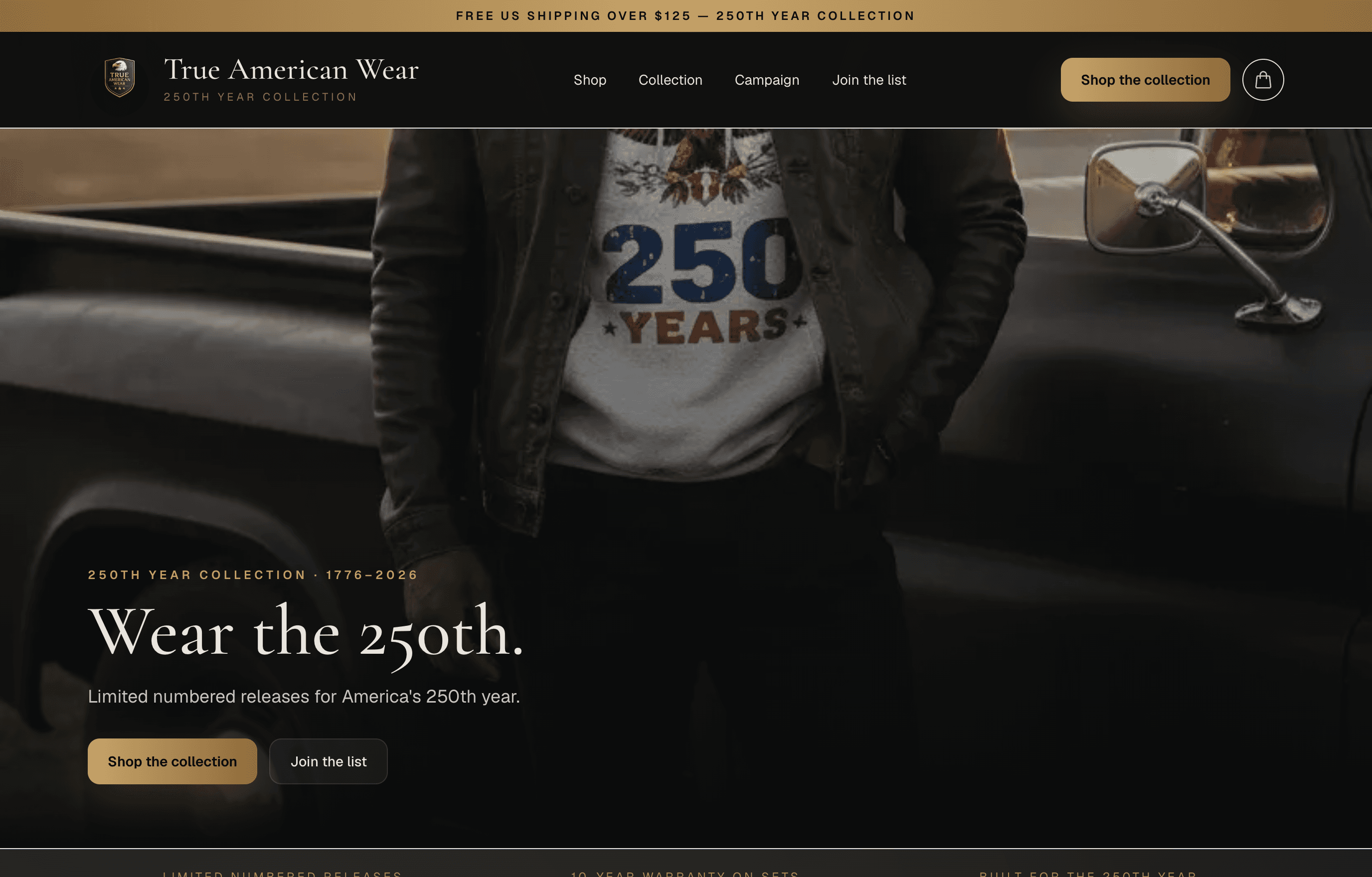 Heritage Apparel website designed and built by XWHY Studio