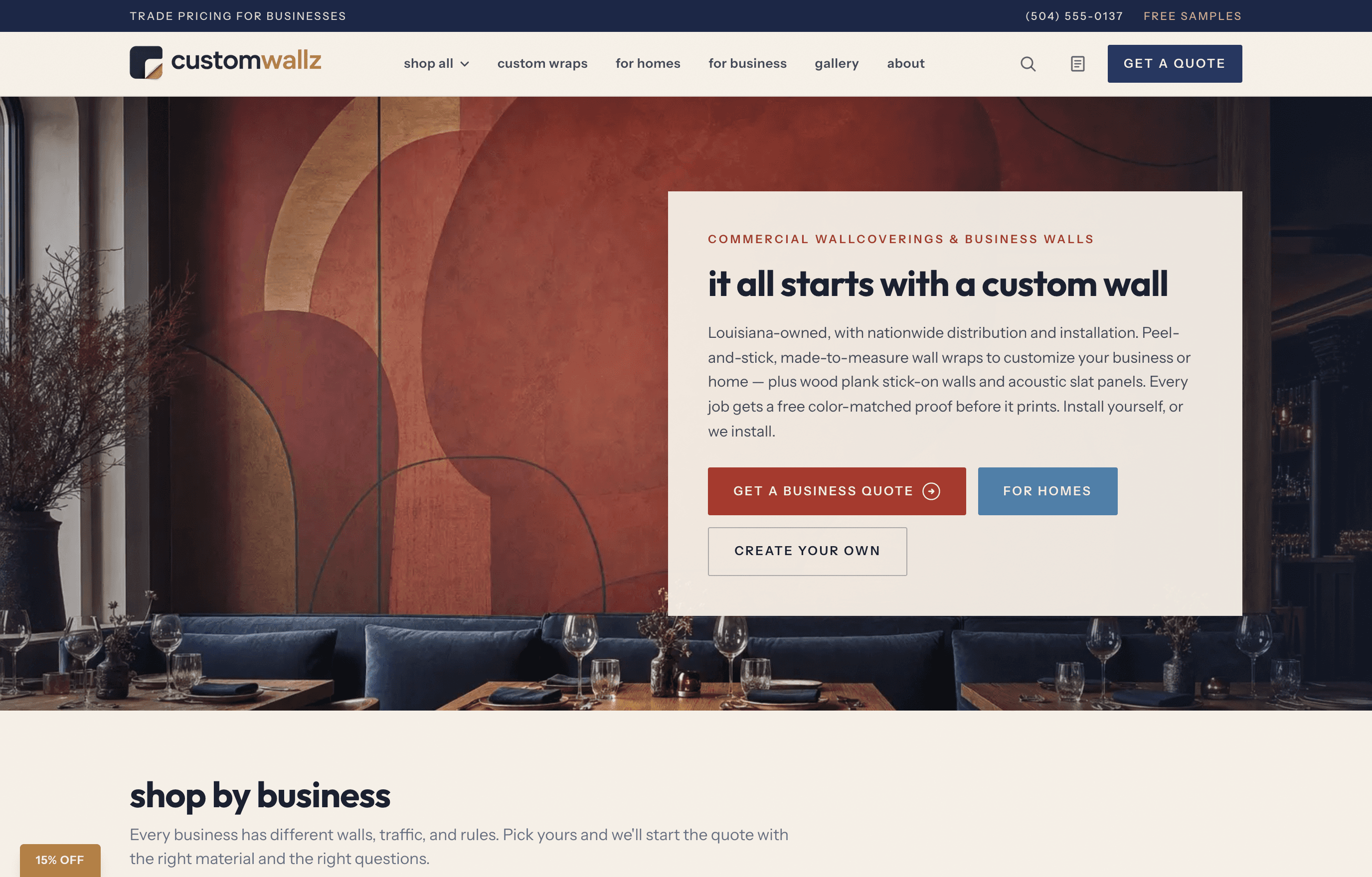Wall & Ceiling Installer website designed and built by XWHY Studio